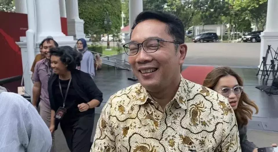 Mantan Gubernur Jawa Barat Ridwan Kamil atau RK di Istana Kepresidenan Jakarta, pada Selasa (12/12/2023). (B Universe Photo/Ichsan Ali)