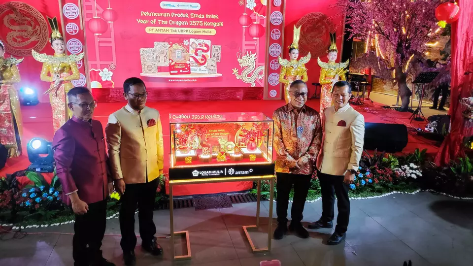 PT Aneka Tambang Tbk (ANTM) peluncuran produk emas edisi imlek 2024