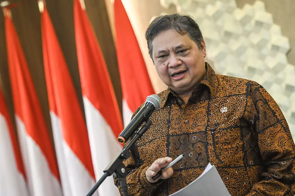 Menteri Koordinator Bidang Perekonomian Airlangga Hartarto. (ANTARA FOTO/Sulthony Hasanuddin/rwa)