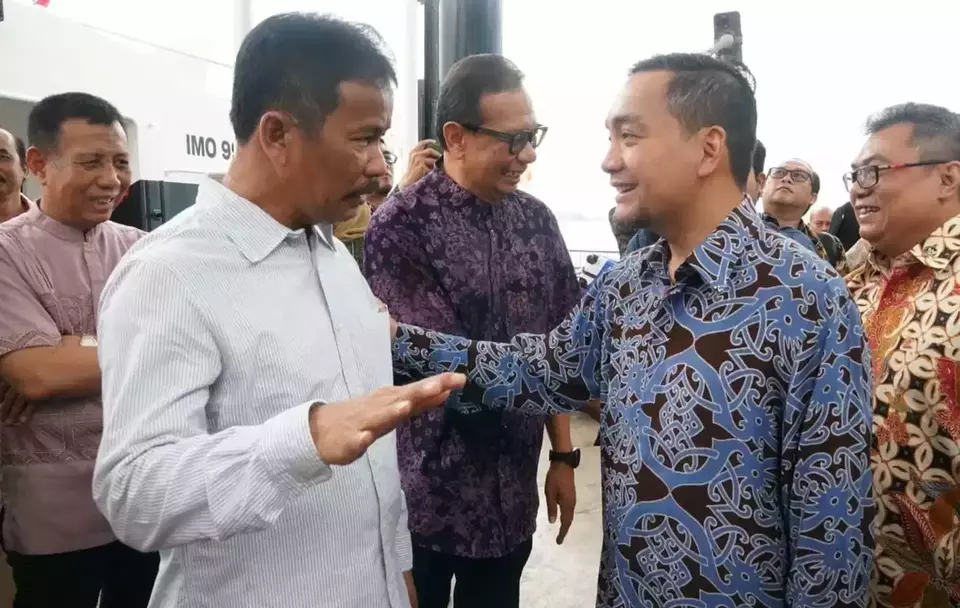 Kepala BP Batam, Muhammad Rudi menerima kunjungan Menteri Besar Johor, Yang Amat Berhormat (YAB) Dato' Onn Hafiz Ghazi, Jumat 24 Mei 2024.