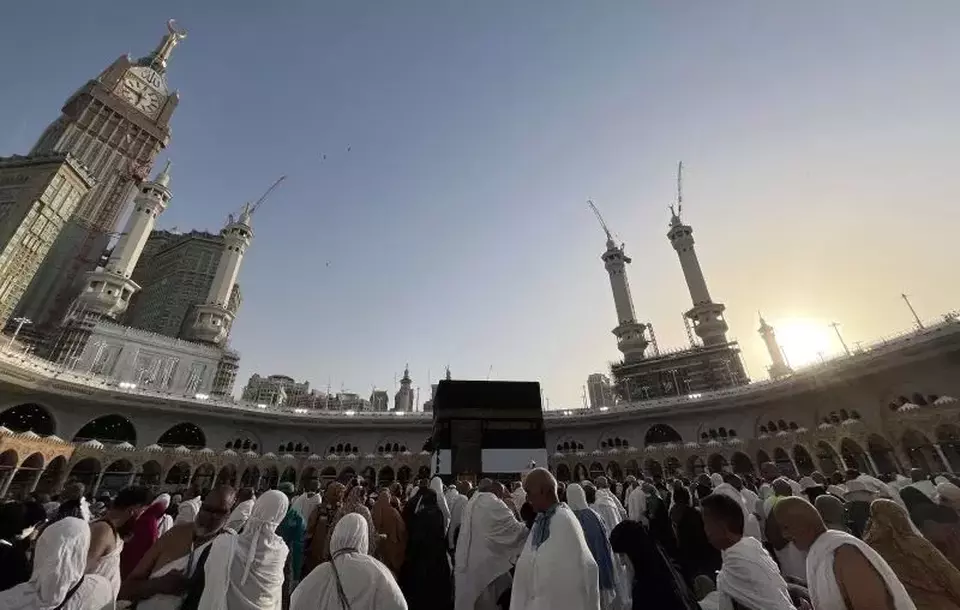 Jemaah haji. (Foto: ANTARA FOTO/SIGID KURNIAWAN)