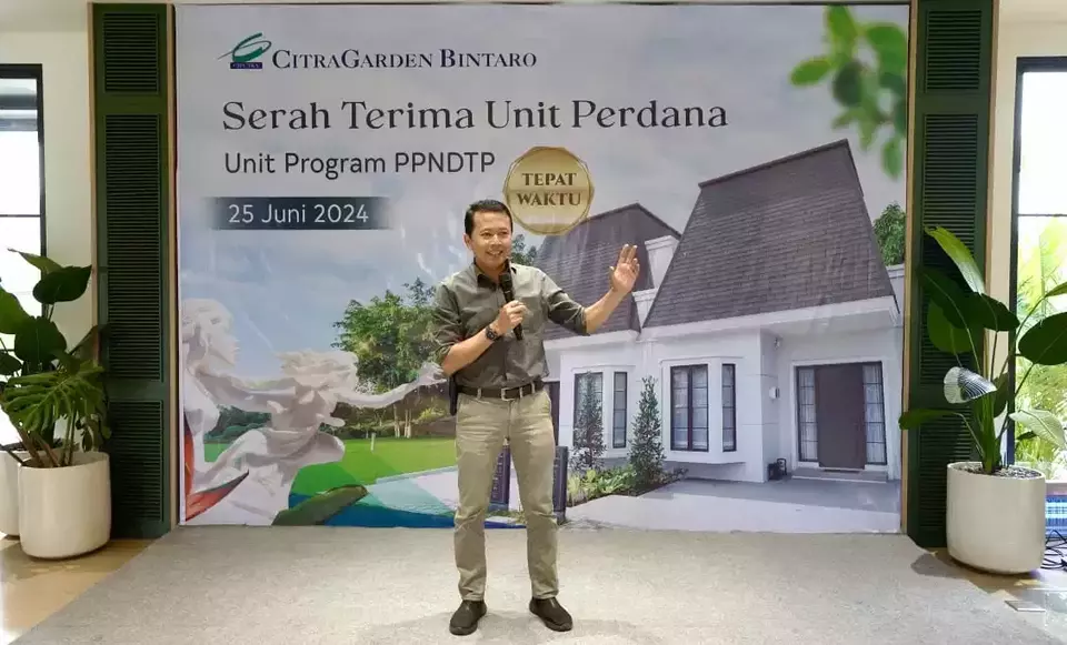 Proyek perumahan CitraGarden Bintaro besutan Ciputra Group melakukan serah terima perdana kepada konsumen, Selasa (25/6/2024).