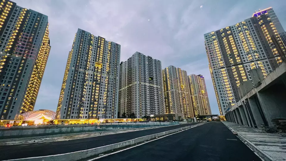 Suasana apartemen milik atau kondominium dikawasan Tokyo Hub, PIK 2, Tengerang, Banten, baru-baru ini. (B-Universe Photo/Joanito De Saojoao)