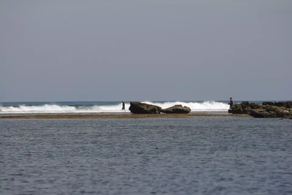 Salah satu pantai di kawasan Ujung Genteng, Sukabumi, Jawa Barat