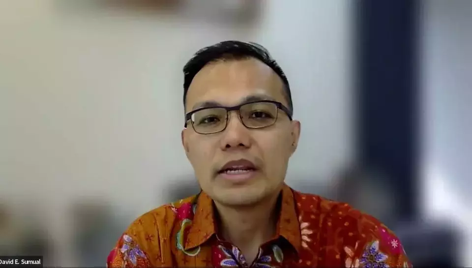 Kepala Ekonom PT Bank Central Asia Tbk David E Sumual saat dihubungi secara virtual, pada Senin (22/7/2024). (B-Universe Photo/Alfida Rizky Febrianna)