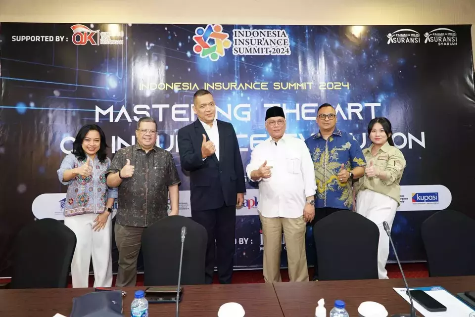 Konferensi pers Indonesia Insurance Summit 2024 di Jakarta, pada Senin (5/8/2024). (Foto: istimewa)