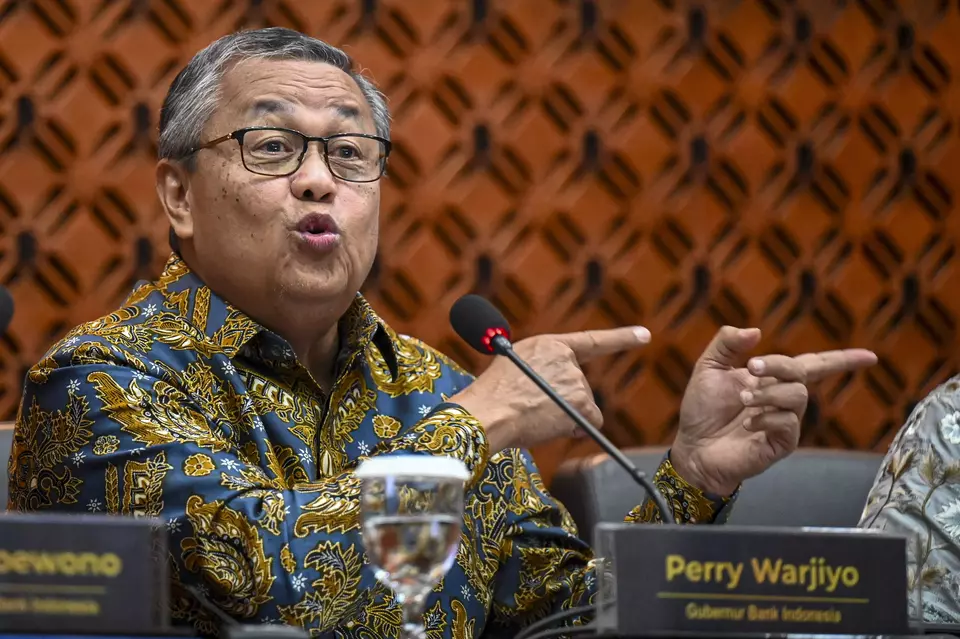 Gubernur Bank Indonesia (BI) Perry Warjiyo. (ANTARA FOTO/Muhammad Ramdan/aww)