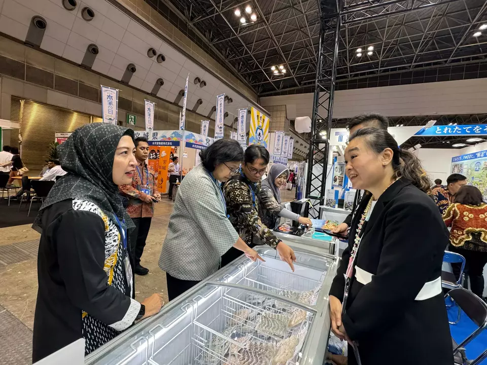 Pameran The 26th Japan International Seafood and Technology Expo (JISTE) berlangsung di Tokyo Big Sight, Jepang, pada 21-23 Agustus 2024.