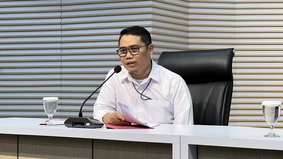 Direktur Penyidikan KPK, Asep Guntur di gedung KPK, Jakarta, Kamis (26/9/2024).
