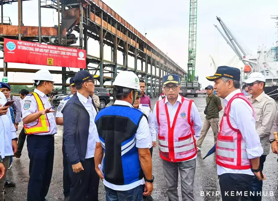 Menhub Budi Karya Sumadi saat meninjau Pelabuhan Dumai di Provinsi Riau belum lama ini. (Foto Dok Kemenhub)