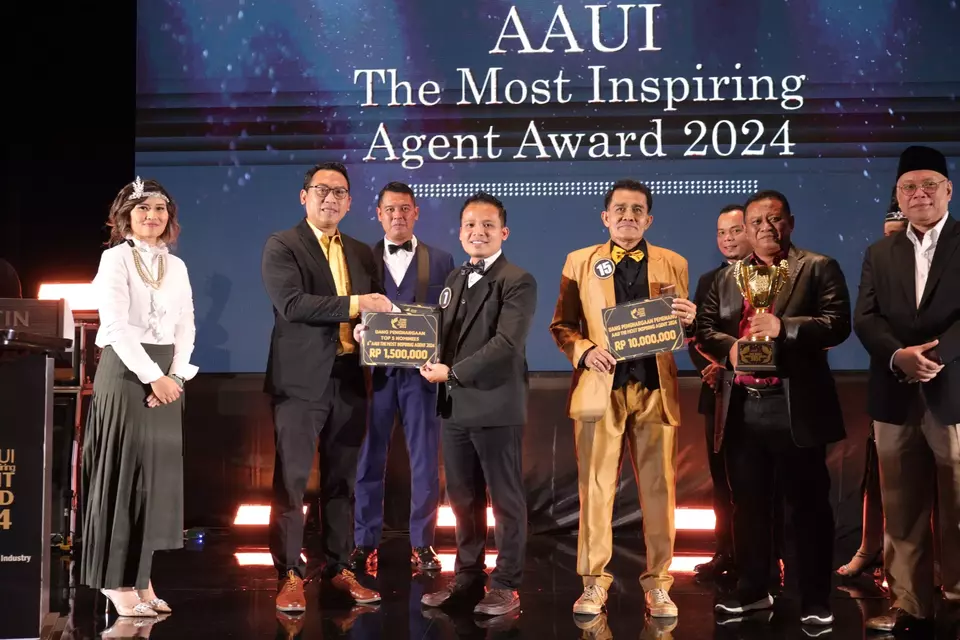AAUI The Most Inspiring Agent Award 2024 di Jakarta, Jumat (15/11/2024). (Foto: istimewa)