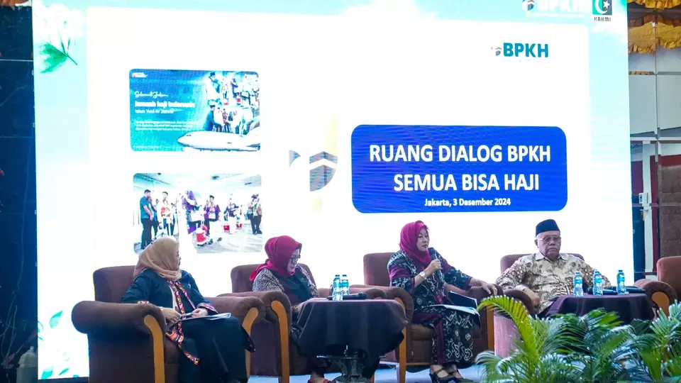 Seminar bertajuk Ruang Dialog BPKH: Tantangan Investasi dan Optimalisasi Pengelolaan Dana Haji di Jakarta, Selasa (3/12/2024). 