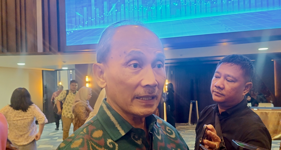 Anggota Dewan Pakar TKN Prabowo Subianto-Gibran Rakabuming Raka, Budi Mulya dalam seminar Kafegama di Menara BTN,Jakarta pada Sabtu (14/12/2024). (Investor Daily/Arnoldus Kristianus)

