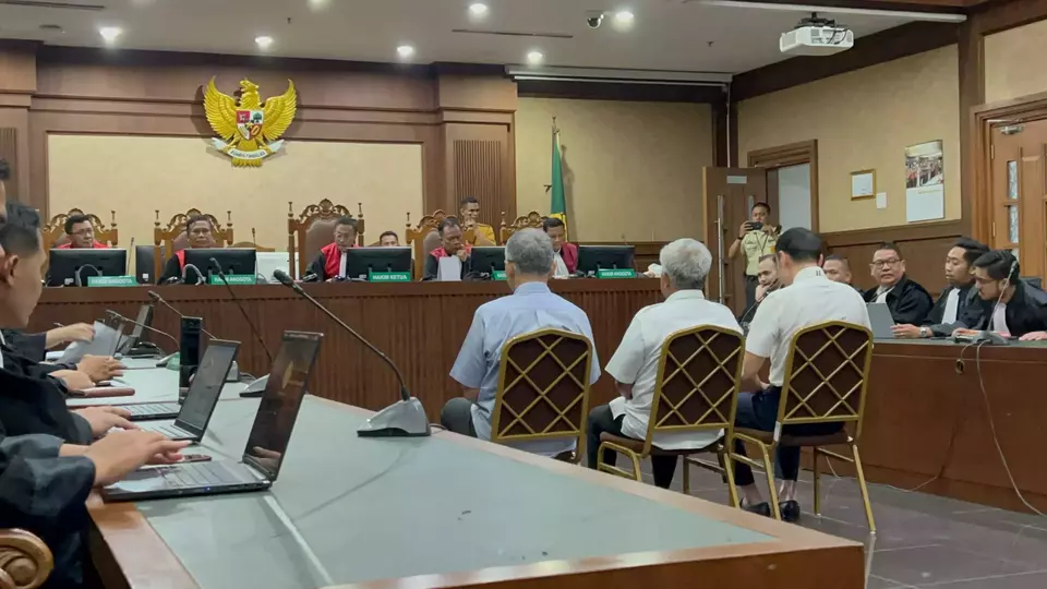 Sidang putusan kasus dugaan korupsi pengelolaan tata niaga komoditas timah di wilayah izin usaha pertambangan (IUP) PT Timah Tbk tahun 2015 sampai dengan 2022 di Pengadilan Tipikor pada PN Jakpus, Senin (23/12/2024).
