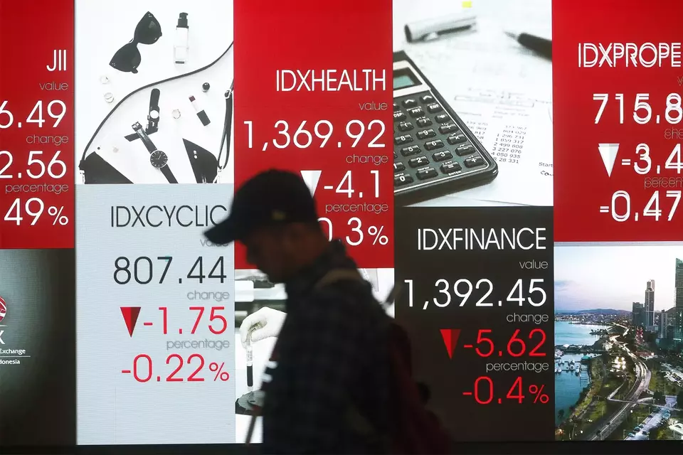 ilustrasi IHSG. 