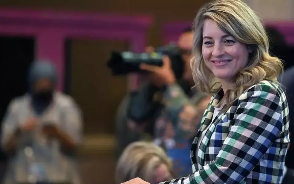 Menteri Luar Negeri (Menlu) Kanada Melanie Joly. (Foto: ANTARA FOTO/ Muhammad Iqbal/YU)