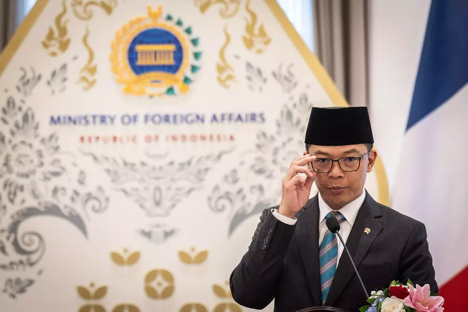 Menteri Luar Negeri (Menlu) Sugiono. (ANTARA FOTO/Bayu Pratama S)