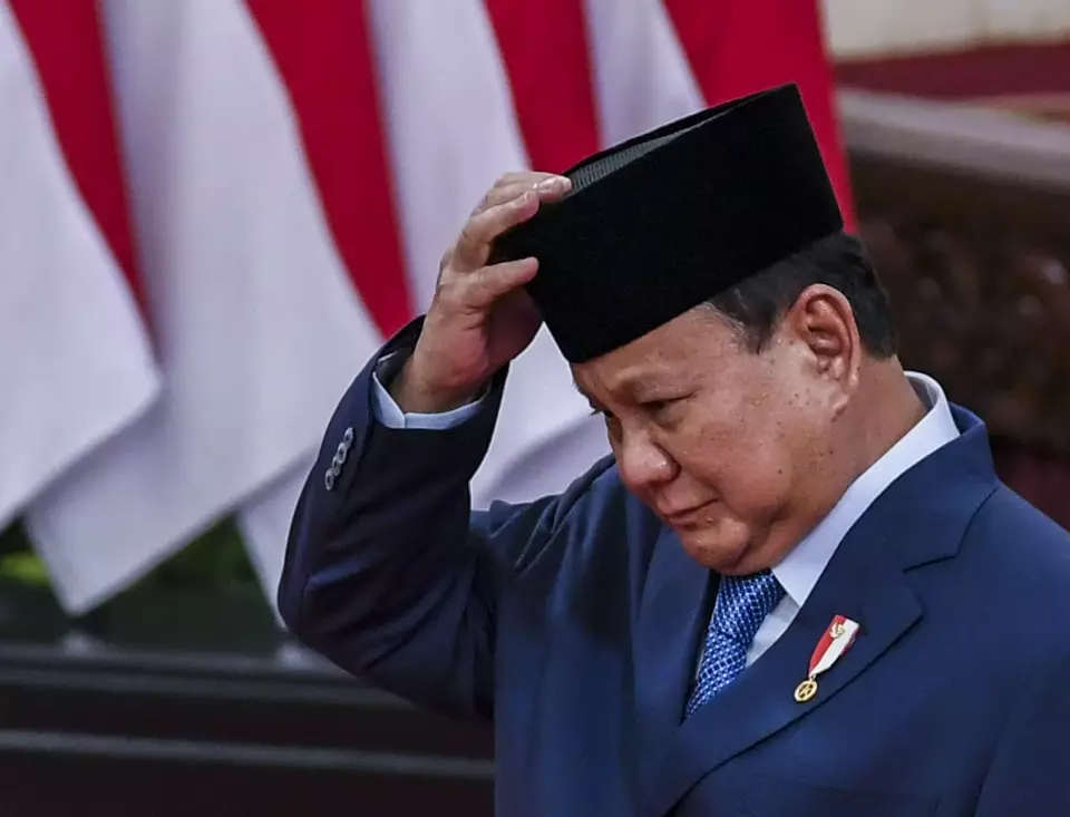 Presiden Prabowo Subianto di Istana Negara. (ANTARA FOTO/Galih Pradipta)