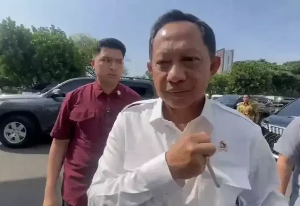 Menteri Dalam Negeri Tito Karnavian di Istana Kepresidenan Jakarta, Kamis (8/5/2025). (B-Universe Photo/Ichsan Ali)