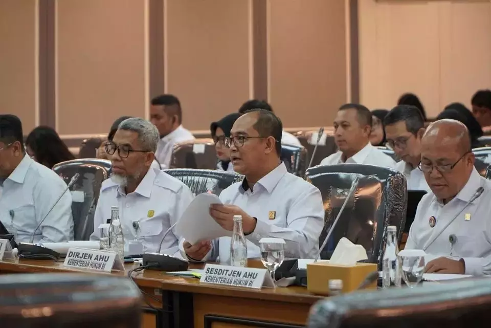 Menteri Hukum Supratman Andi Agtas mengatakan tren permohonan Kekayaan Intelektual (KI) dan Administrasi Hukum Umum (AHU) mengalami peningkatan pada 2025. (Foto: Istimewa)