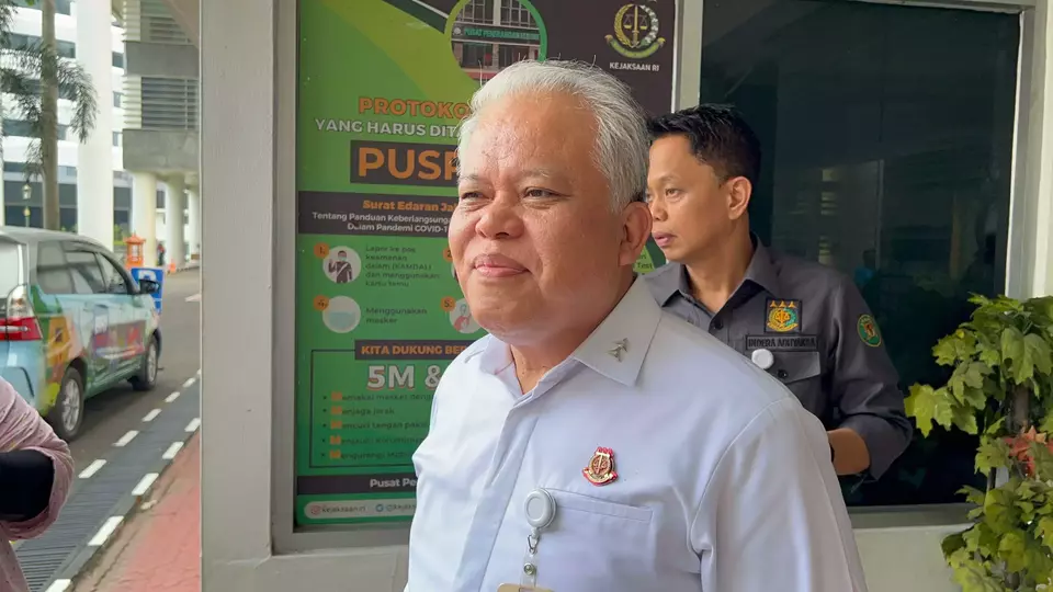 Kepala Pusat Penerangan Hukum (Kapuspenkum) Kejagung, Harli Siregar di Gedung Kejagung, Jakarta, Rabu (28/5/2025).