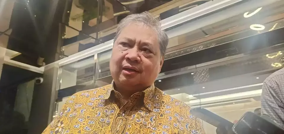 Menteri Koordinator Bidang Perekonomian Airlangga Hartarto di Kantor Kementerian Koordinator Bidang Perekonomian padaa Selasa (10/6/2025). (Investor Daily/Arnoldus Kristianus)