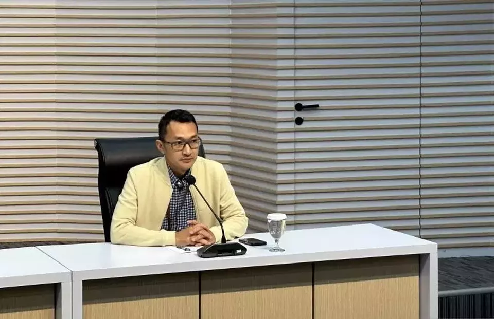 Juru Bicara Komisi Pemberantasan Korupsi Budi Prasetyo saat memberikan keterangan di Gedung Merah Putih KPK, Jakarta, Kamis (5/6/2025). (Foto: ANTARA/ Rio Feisal)