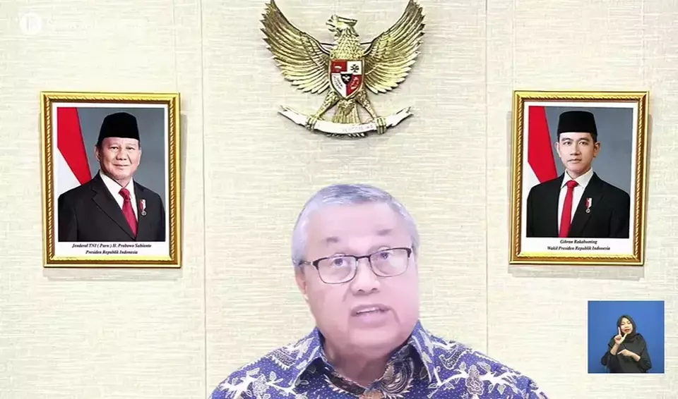 Gubernur BI Perry Warjiyo dalam konferensi pers hasil Rapat Dewan Gubernur Bulanan Juni 2025 di yang digelar secara daring, Rabu (18/6/2025). (Tangkapayn layar: Youtube, Bank Indonesia)