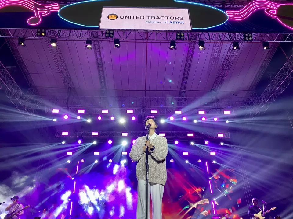 Penampilan Stevan Pasaribu di BTV Semesta Berpesta Bogor. (B-Universe Photo/Yurike Metriani)