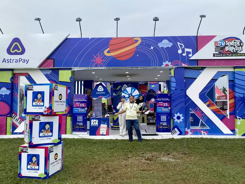 Booth AstraPay di BTV Semesta Berpesta Bogor. (B-Universe Photo/Yurike Metriani)