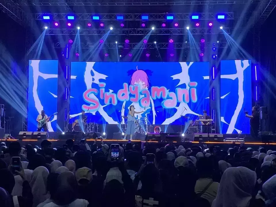 Penampilan Sindy Amani di BTV Semesta Berpesta 2025 di Malang, Jawa Timur, Sabtu (5/7/2025). (Foto: B-Universe/ Juan Ardya Guardiola)