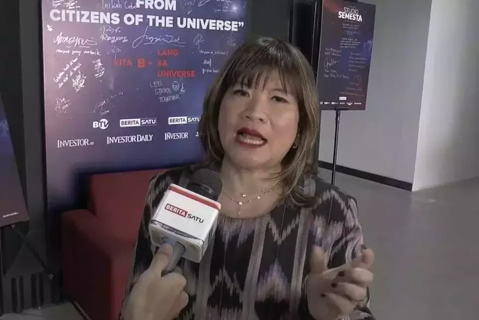 Ketua Asosiasi Pengusaha Indonesia (Apindo), Shinta Kamdani di kantor B-Universe, Tangerang, Selasa (15/7/2025). (B-Universe Photo/Akmalal Hamdhi)