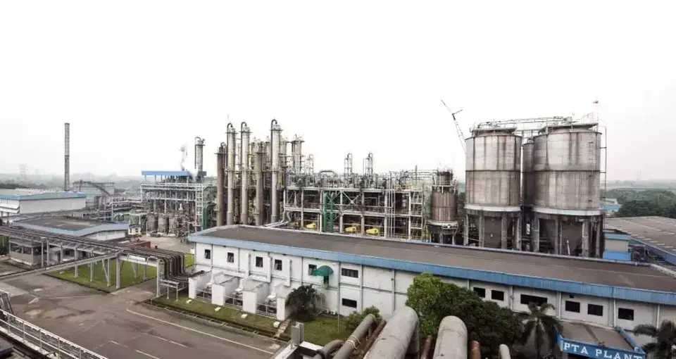 Pabrik poliester APF (POLY) di Karawang, Jawa Barat. (ist)