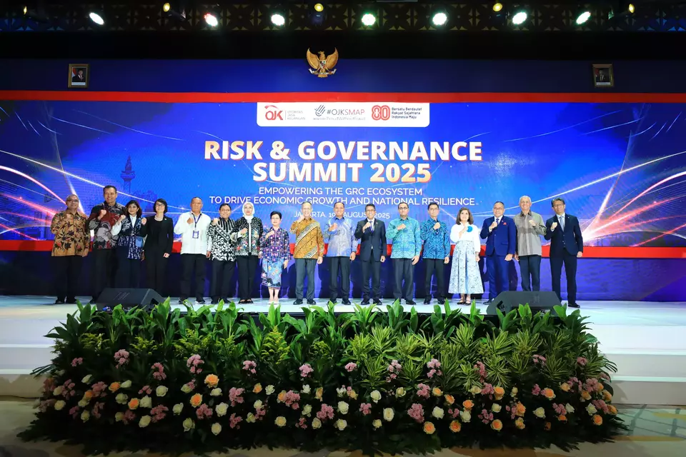 Risk and Governance Summit 2025 di Balai Kartini, Jakarta, Selasa (19/8/2025). (Foto: OJK)