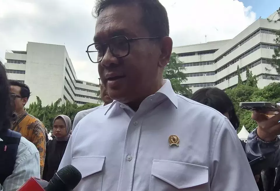 Menteri Perdagangan Budi Santoso (Mendag Busan) saat ditemui di sela acara Gerakan Pangan Murah, Jakarta, Sabtu (30/8/2025). (Foto: B-Universe/ Muhammad Farhan)