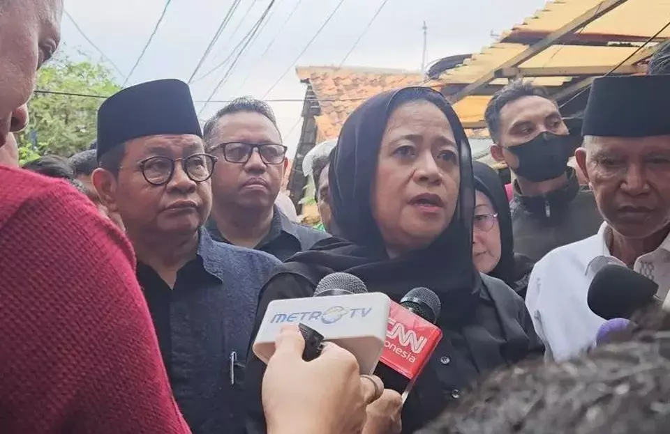 Ketua Dewan Perwakilan Rakyat (DPR) Puan Maharani dan Gubernur Jakarta Pramono Anung, di Jakarta, Sabtu (30/8/2025). (Foto: ANTARA/ Mecca Yumna)