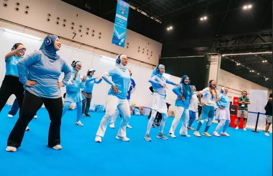 Senam bersama, salah satu olahraga yang digelar di Ionation 2025