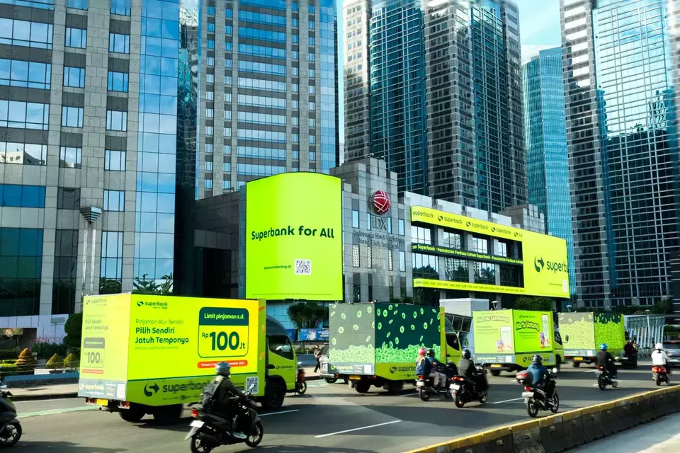 PT Super Bank Indonesia Tbk (SUPA), bank dengan layanan digital yang didukung oleh Grab, Emtek, Singtel, KakaoBank dan GXS. (Foto Ist)