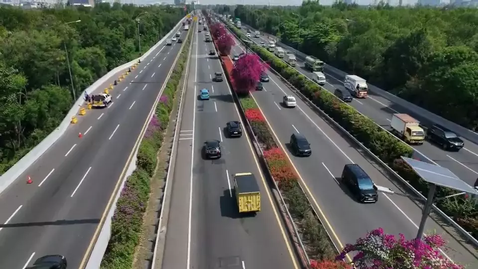 Ilustrasi jalan tol Jasa Marga. (Sumber: B-Universe)