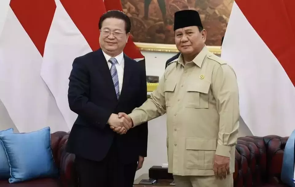 Presiden Prabowo Subianto menerima Minister of State Security (MSS) Chen Yi Xin di Istana Negara, Jakarta, Jumat (27/3/2026). (Foto: Instagram Sekretariat Kabinet)