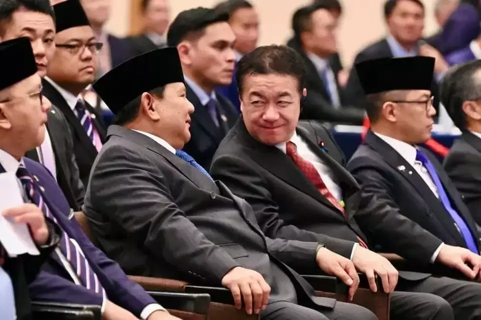 Presiden Republik Indonesia Prabowo Subianto menghadiri Forum Bisnis Indonesia-Jepang yang digelar di Imperial Hotel Tokyo pada Senin (30/3/2026). (Foto: BPMI Setpres/Laily Rachev)
