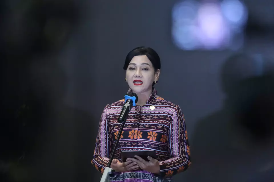 Ketua Dewan Komisioner Otoritas Jasa Keuangan (OJK) Friderica Widyasari Dewi di Gedung Bursa Efek Indonesia (BEI), Jakarta, belum lama ini. (Investor Daily/David Gita Roza)