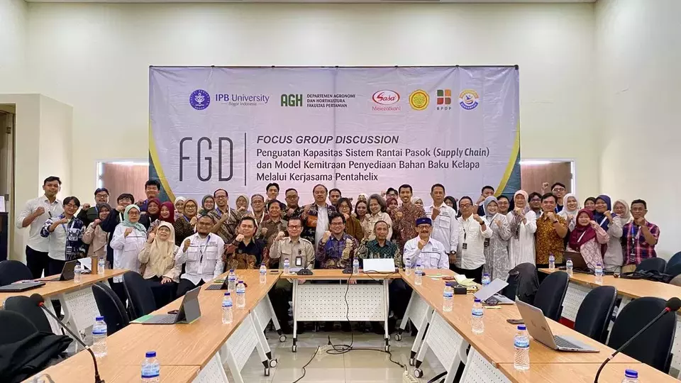 PT Sasa Inti bersama Institut Pertanian Bogor (IPB) mendorong keberlanjutan industri kelapa nasional. (Ist.)