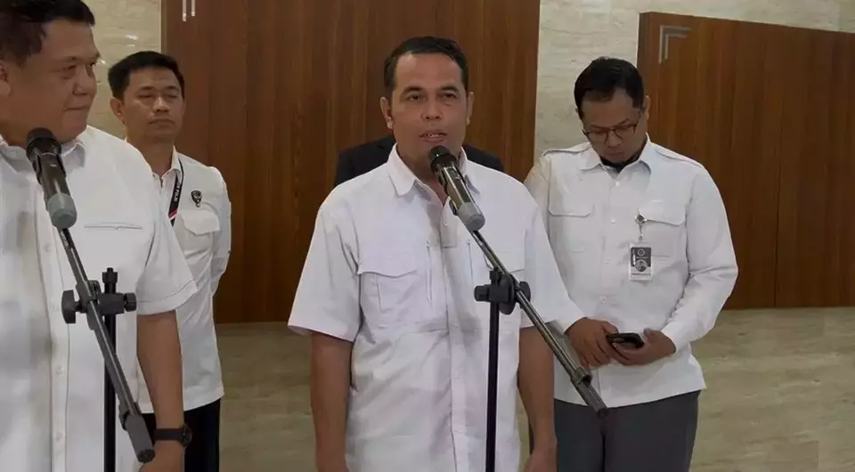 Dirjen Pengendalian Penyelenggaraan Haji dan Umrah Kementerian Haji dan Umrah, Harun Al Rasyid di Bareskrim Polri, Jakarta, Senin (20/4/2026).