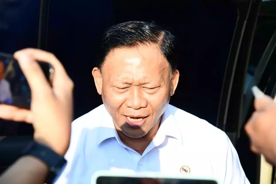 Kepala Badan Otorita Pengelola Pantai Utara Jawa (BOPPJ), Didit Herdiawan Ashaf dalam wawancara cegat usai rapat terbatas bersama Presiden Prabowo Subianto di Kompleks Istana Kepresidenan, Senin (20/4/2026). (Foto: BPMI Setpres)