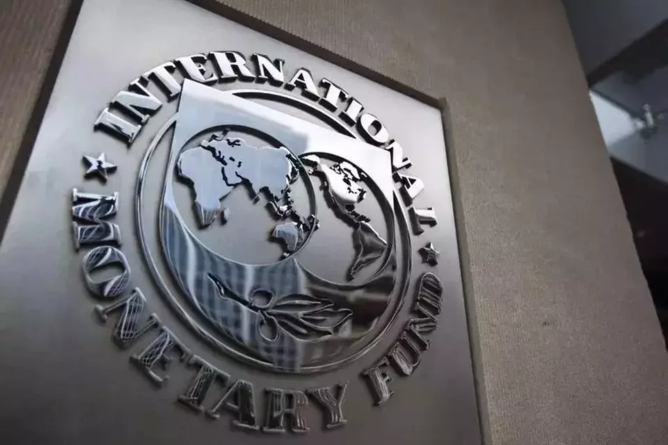 Logo Dana Moneter Internasional (International Monetary Fund/ IMF). (Foto: ANTARA/Anadolu Ajensi/pri)