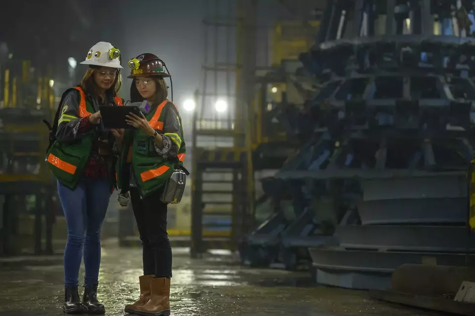 Ilustrasi pekerja Freeport. (Freeport)