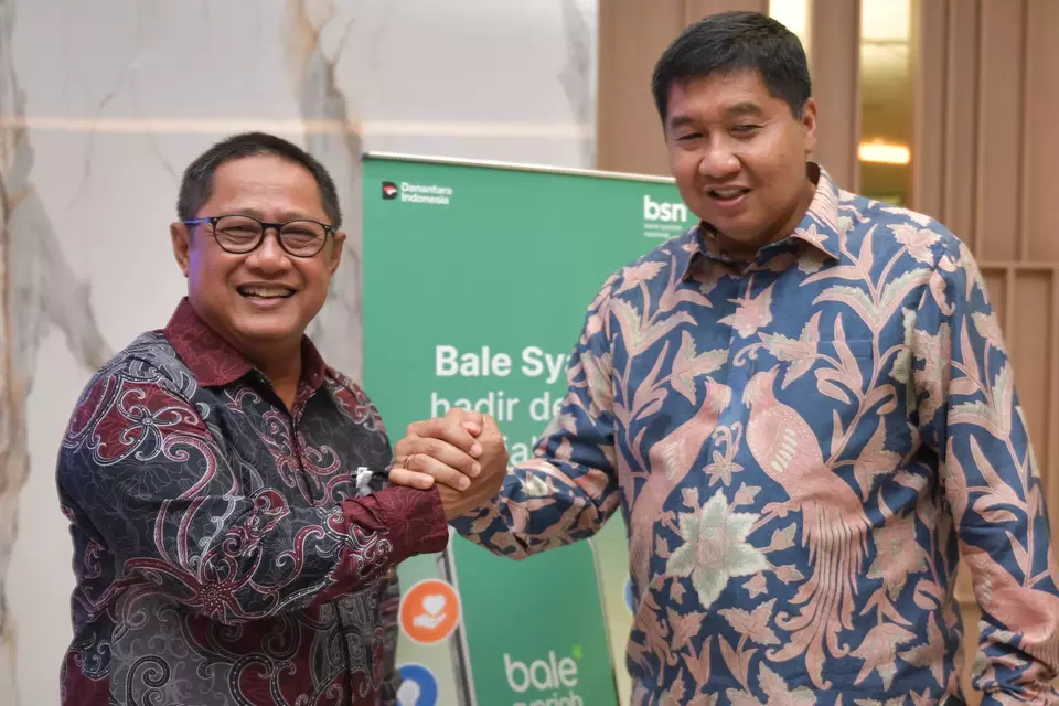 Menteri PKP Maruarar Sirait bertandang ke kantor BSN, Rabu (13/5/2026). 