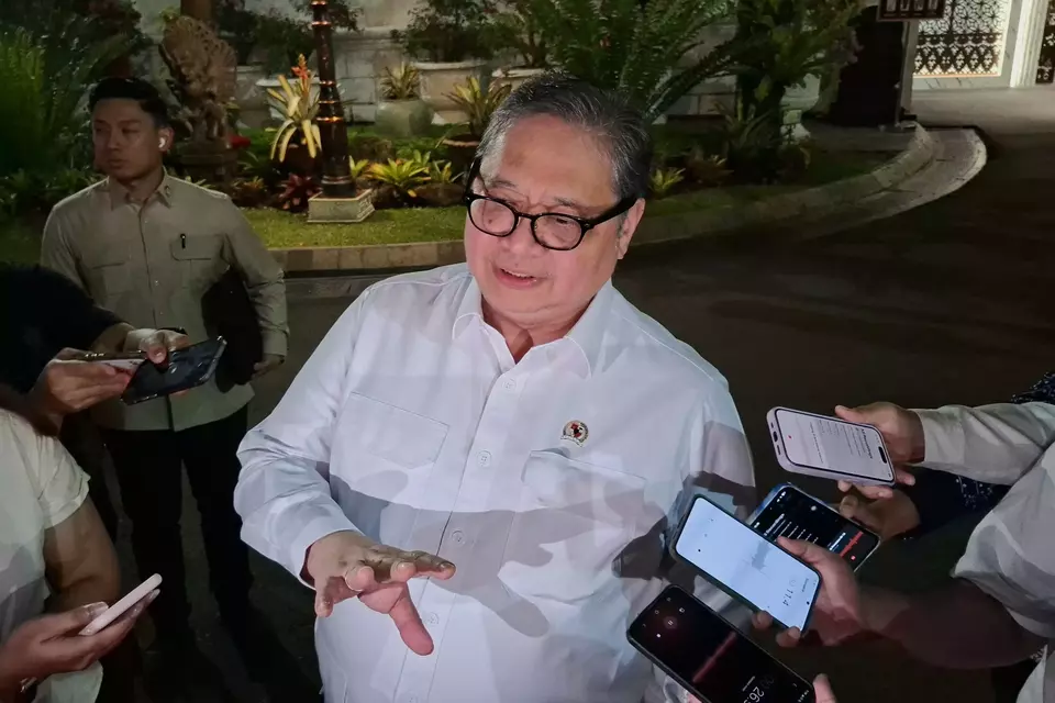 Menteri Koordinator Bidang Perekonomian, Airlangga Hartarto di Istana Kepresidenan, Jakarta, Kamis (18/6/2026). (B-Universe Photo/Celvin Moniaga Sipahutar)