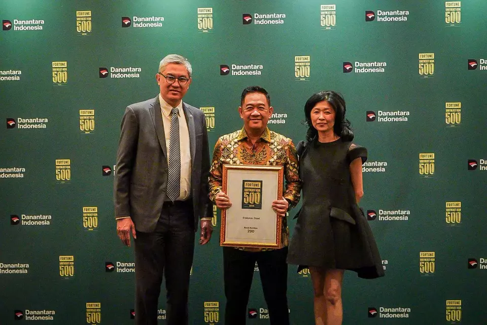 PT Krakatau Steel Tbk (KRAS) atau KS kembali menorehkan pencapaian membanggakan dengan masuk dalam daftar Fortune Southeast Asia 500. (ist)